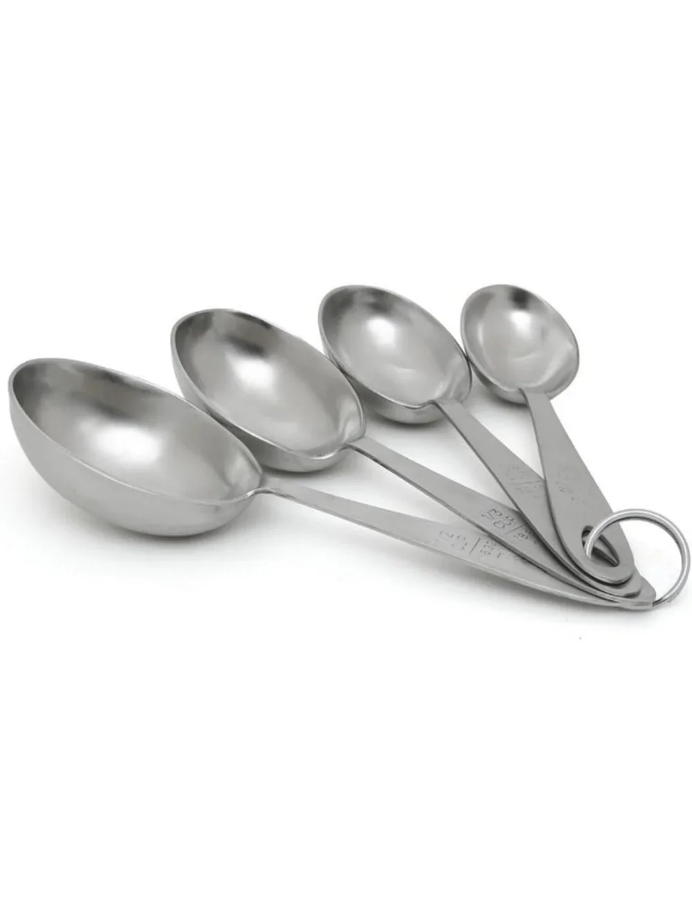 4-Piece Stainless Steel Measuring Scoop Set - Durable, 9-Inch Kitchen Tools